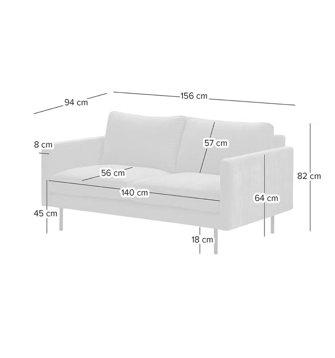 Sofas: Sofa 2-Sitzer Grün – Neuf (Voir description) à Zürich par SebastianFritz1997 3