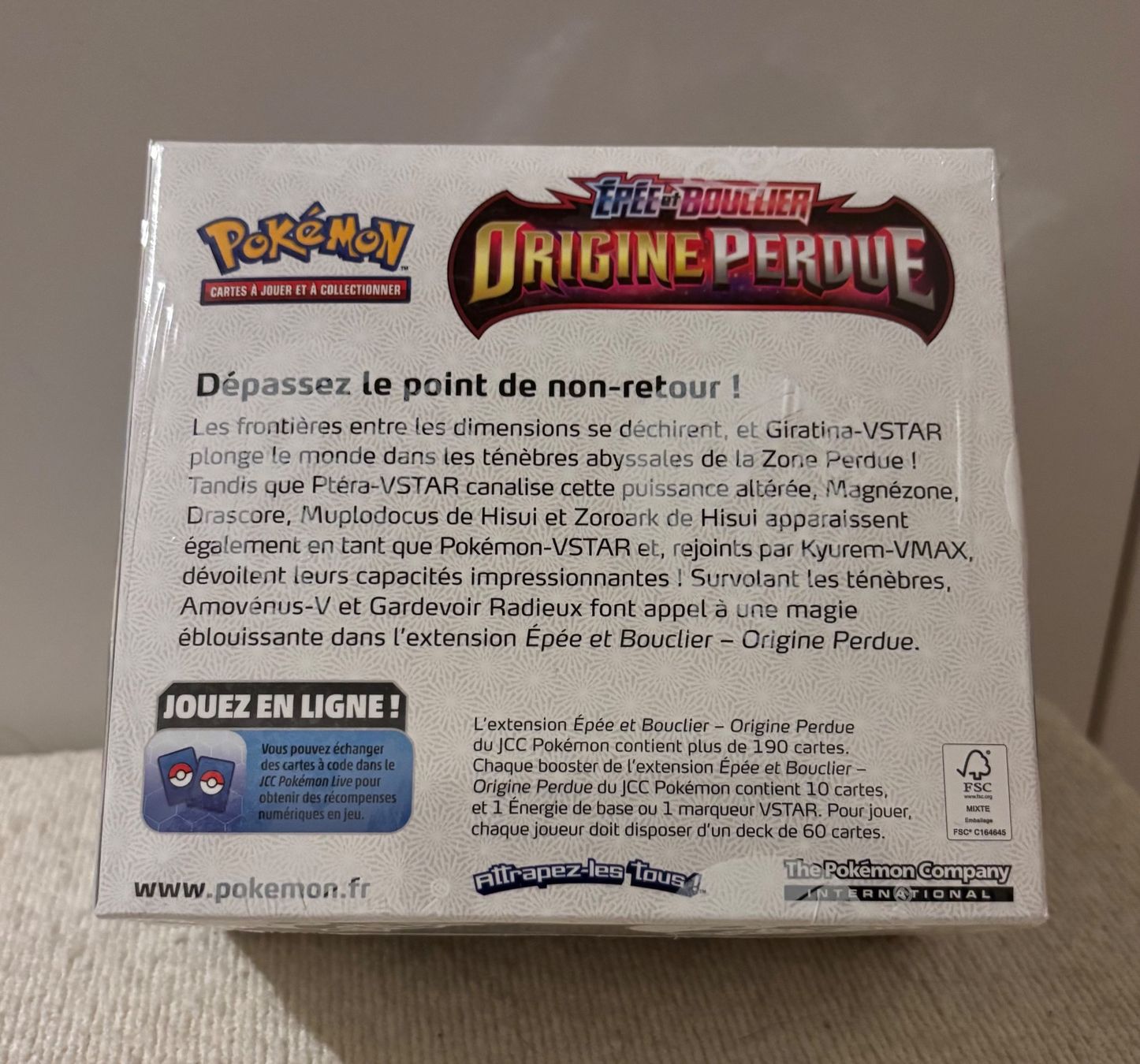 Pokémon Carte collezionabili: Pokémon Epee Bouclier Origine Perdue Boîte Scellée – Nuovo e nell'imballaggio originale da Grand-Lancy venduto da Mario64 1