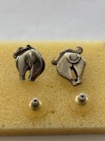 Ohrstecker Motiv Tiere Silber 925 gebrauchter Zustand