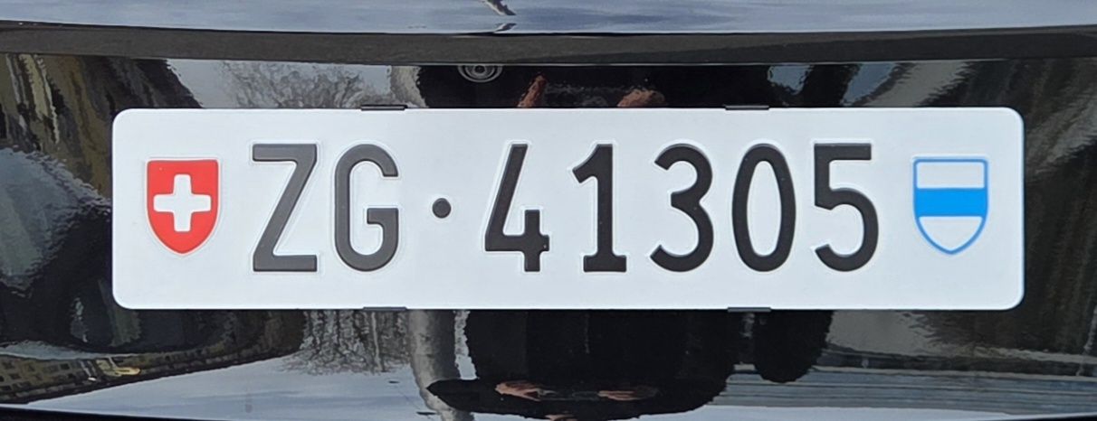 Insegne: Kontrollschild ZG•41305 – Usato da Luzern venduto da dav.tac