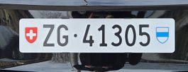 Kontrollschild ZG•41305
