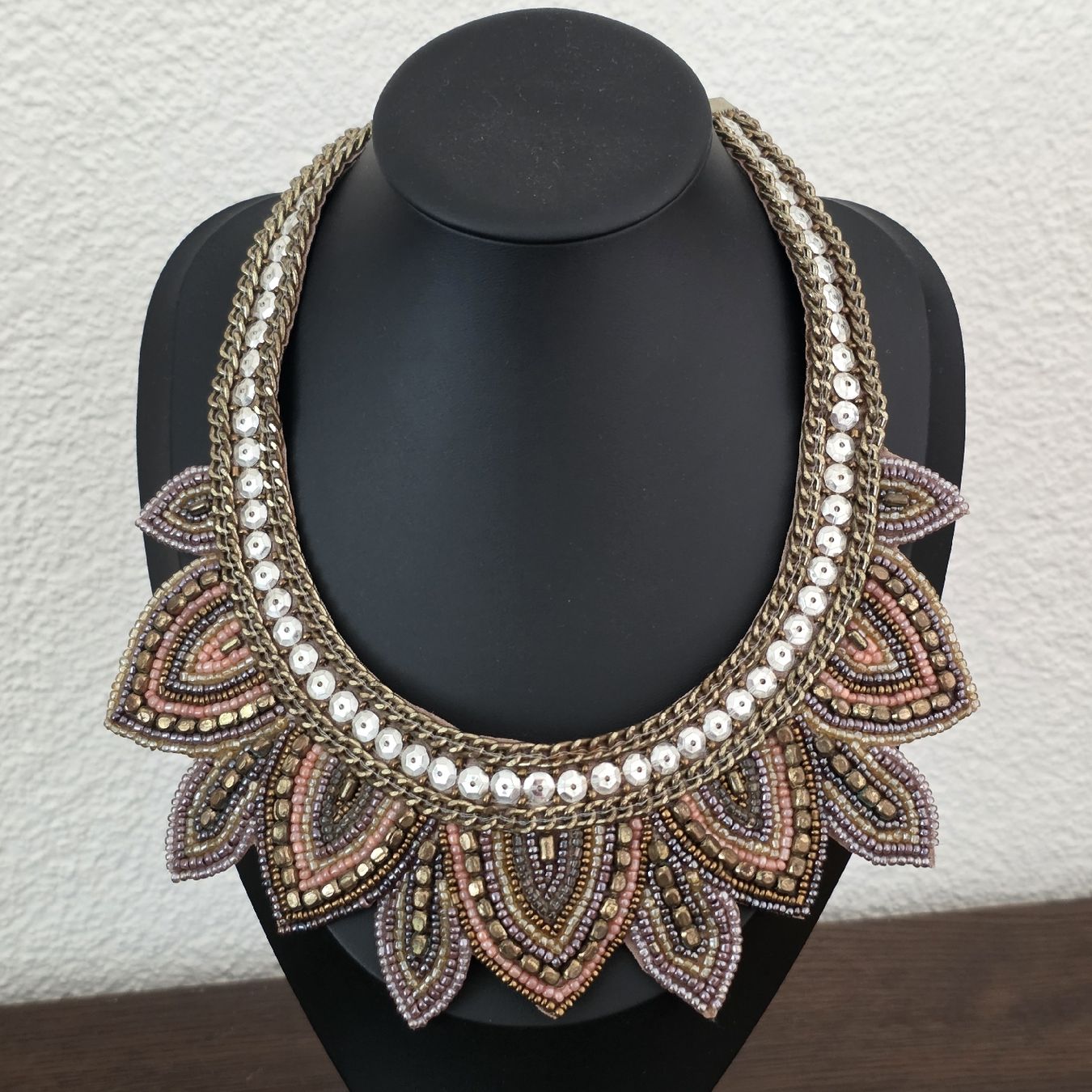 Catenine: Collier mit Perlen und Steinen, Ethno-Stil – Usato da Rheinsulz venduto da Gilea 1