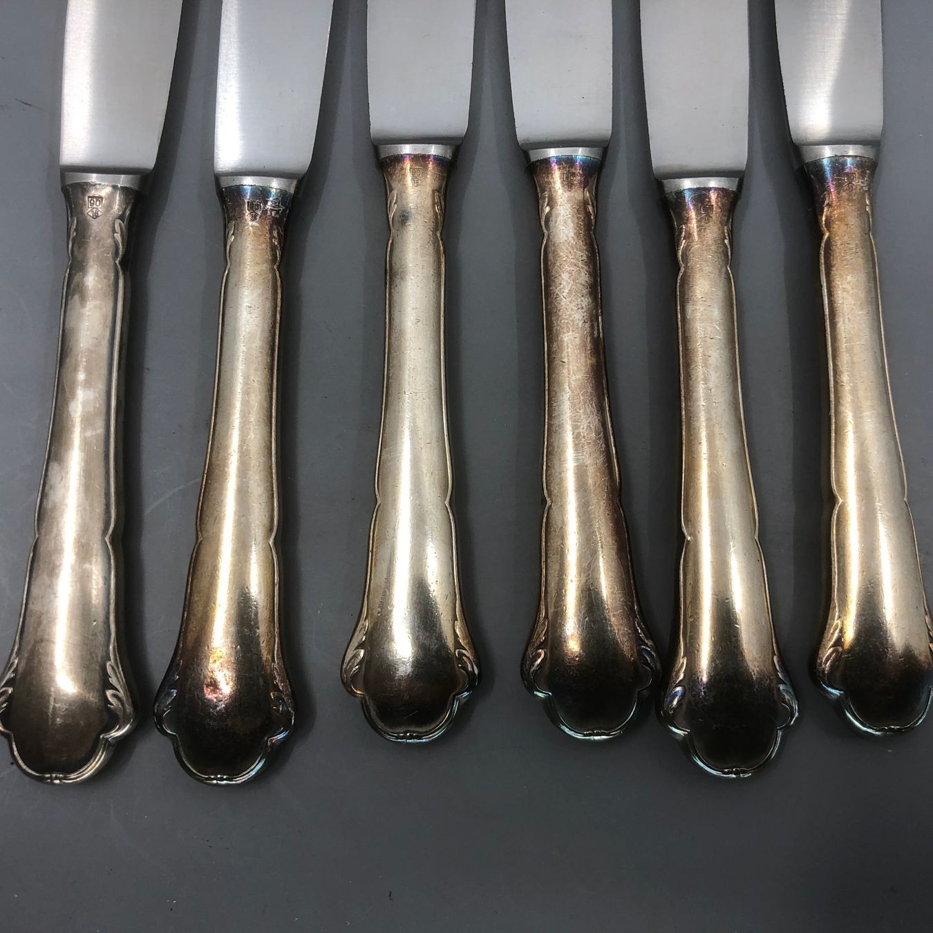 WMF Posate: 7 Vorspeisemesser versilbert WMF Modell 2700 – Usato da Basel venduto da Tiabeanie 7