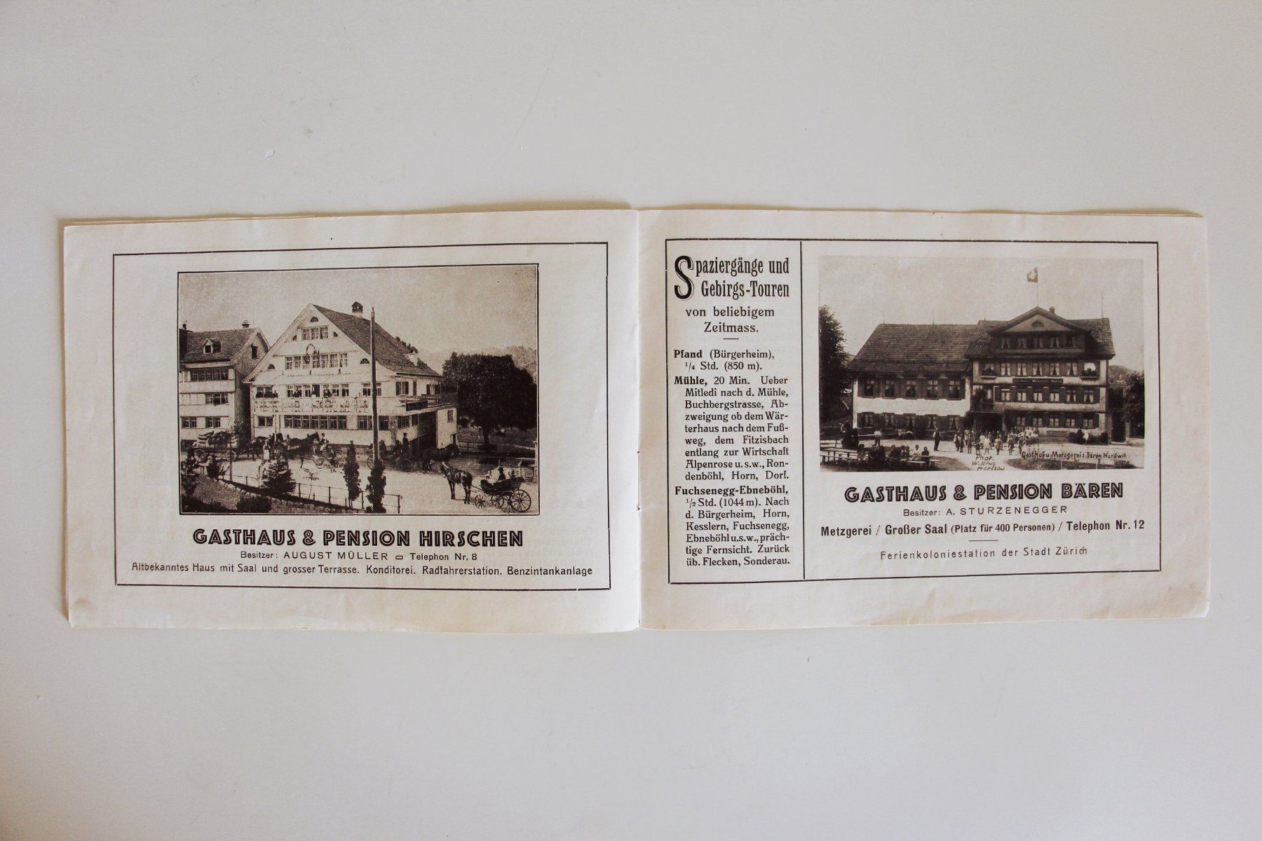 Cartoline postali: PROSPEKT "LUFTKURORT HUNDWIL" ca. 1925 WERBUNG – Usato da St. Gallen venduto da modernetc 4