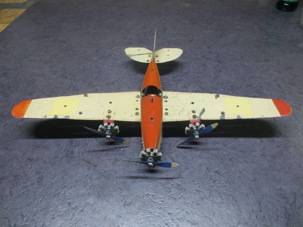 Meccano Airplane Constructor – Monoplan 36 Cm – Modèle Restauré, Tôle
