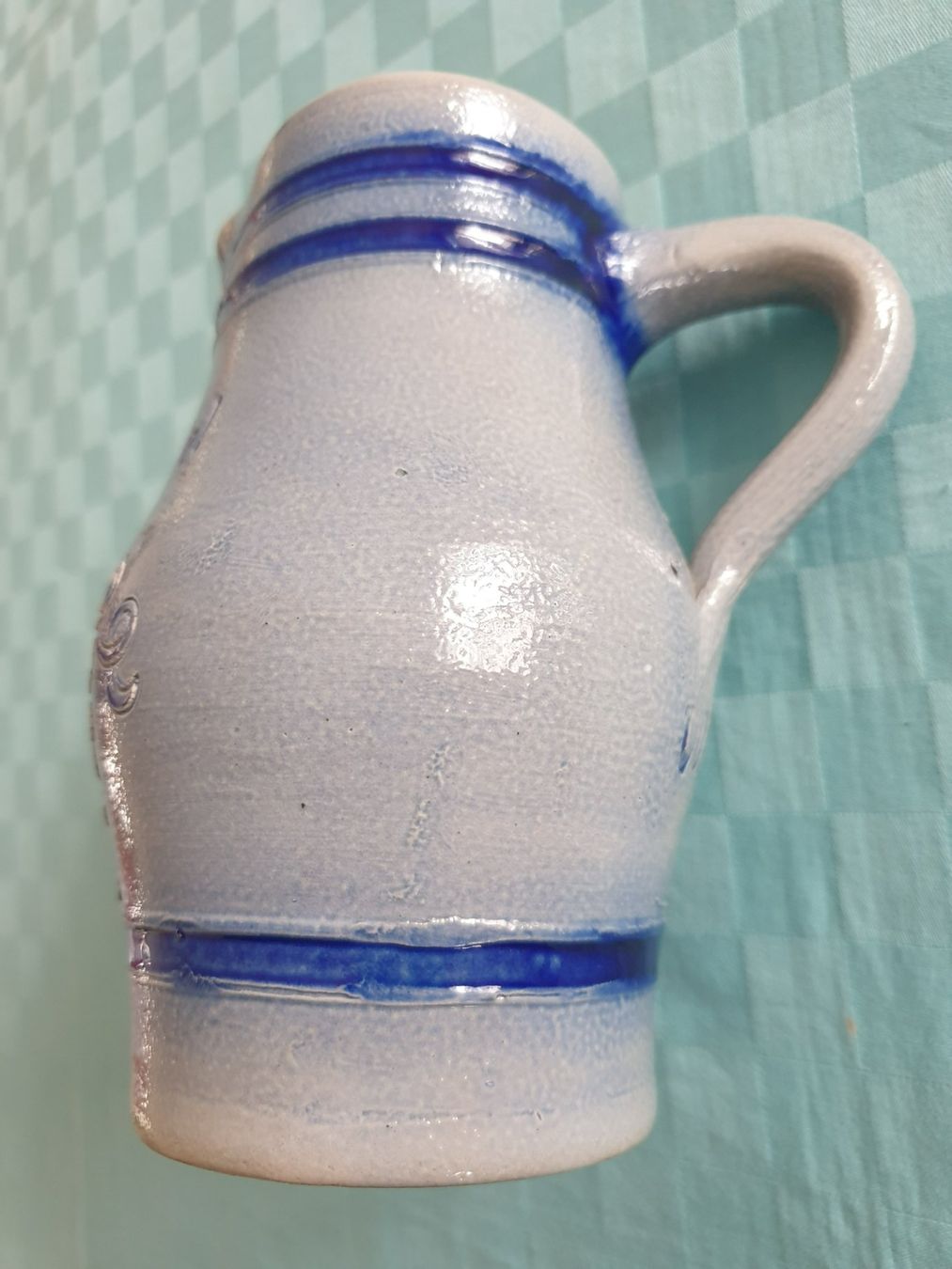 Caraffe: VOLG Werbekrug Schweizer Wein Steingut – Usato da Mörschwil venduto da spirspi 3