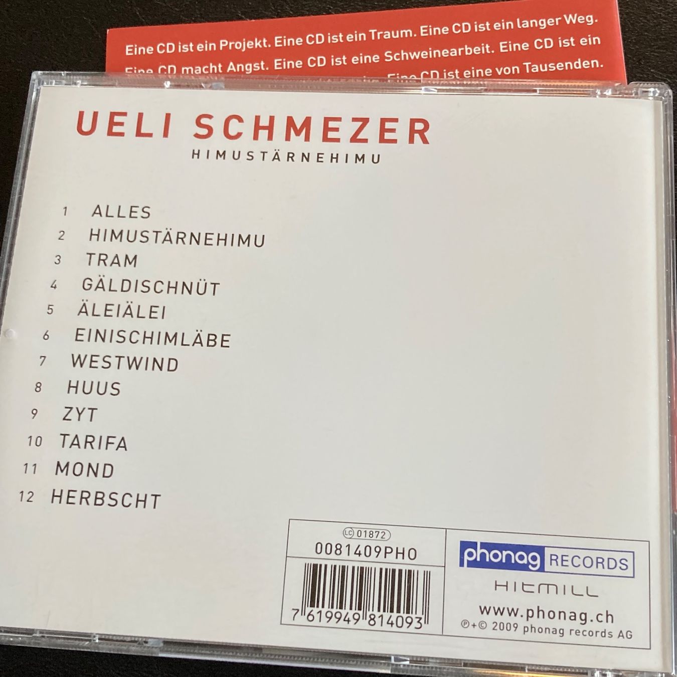 CD: Ueli Schmezer - Himustärnehimu – Usato da Bern venduto da Ntsamina 1