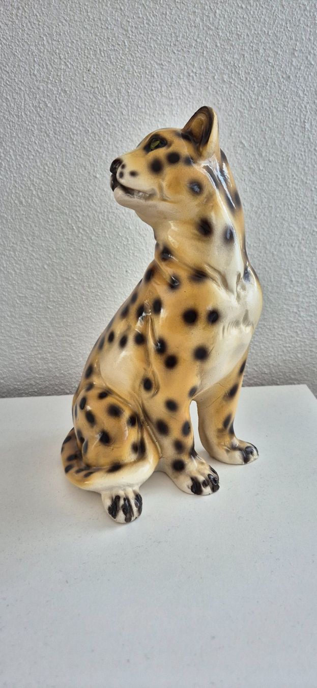 Figurines: Keramikfigur Leopard sitzend – D'occasion à Rothenburg par Ajax111