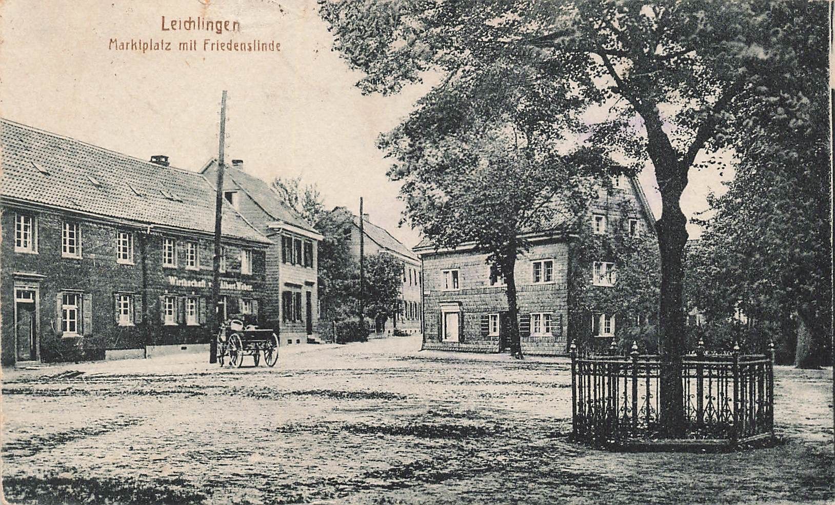 Cartes postales: Leichlingen marklplatz friedenslinde – D'occasion à Biasca par Blenio71
