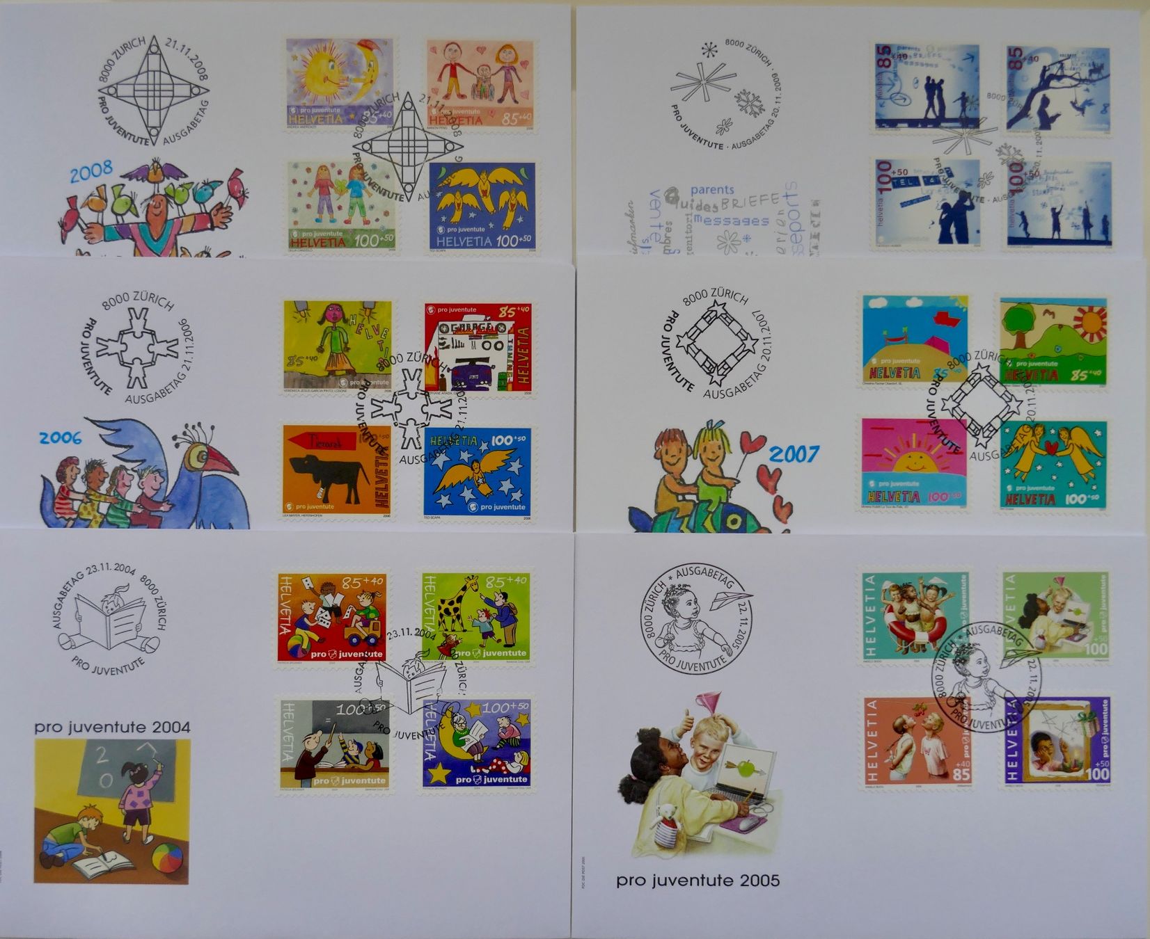 Tutti i francobolli: PJ FDC Satzmarken 2004-2009 – Nuovo (secondo la descrizione) da Möhlin venduto da PHILABARTIS