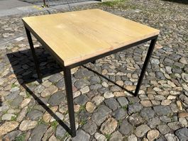 Tisch Holzplatte mit Metallrahmen Arbeitstisch