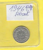 50Rappen 1946 gleichstehend/ss+/vz/rares Exemplar/Sofortkauf