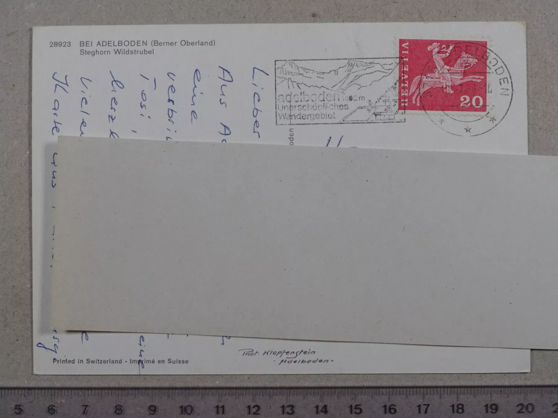 Cartoline postali: Adelboden, 1968 – Usato da Lenzburg venduto da fh1 1