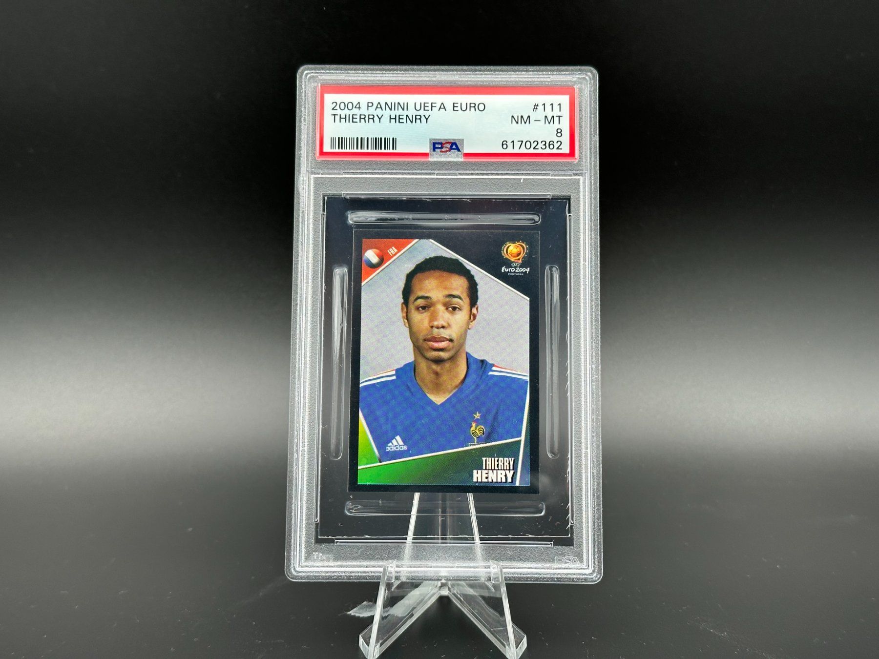 Panini Carte collezionabili: Thierry Henry Panini Euro 2004 PSA 8 – Nuovo (secondo la descrizione) da Hagendorn venduto da Pokecollectorch