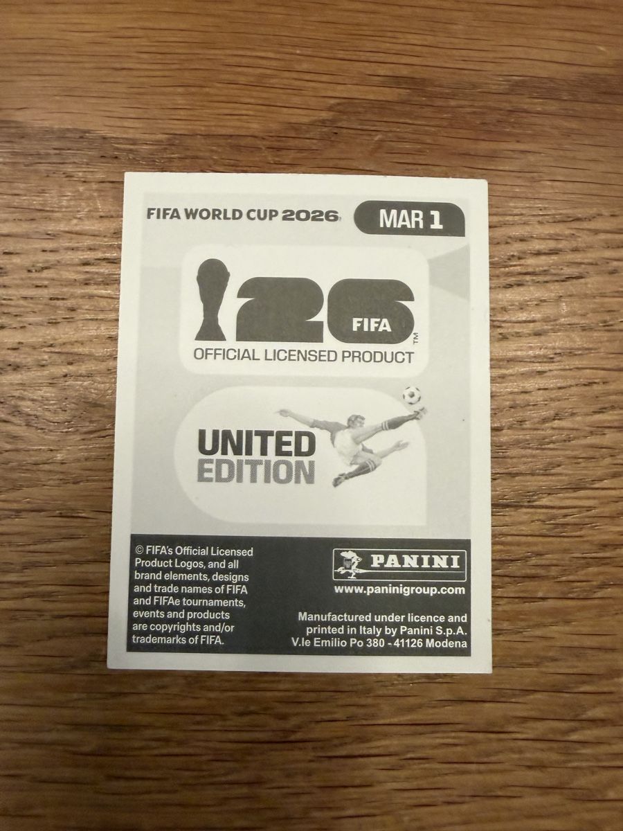 Panini Sammelbilder & Trading cards: FIFA WM 2026 Panini MAR 1 – Neu (gemäss Beschreibung) aus Egg b. Zürich von pie_9jrw 1