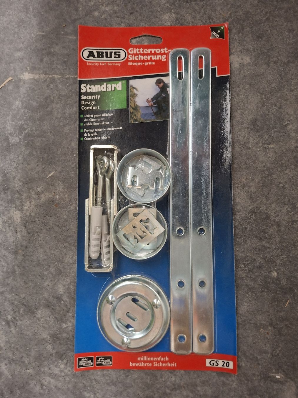 Eisenwaren: Abus Gitterrostsicherung GS 20  – Neu und originalverpackt aus Walenstadt von Olympia02