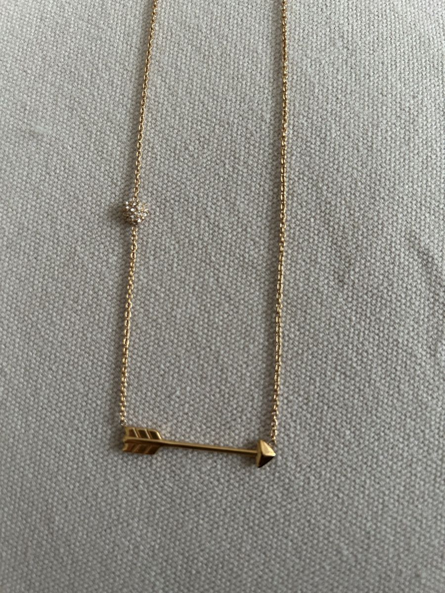 Catenine: Goldene Halskette mit Pfeil Anhänger – Usato da Pieterlen venduto da cel_l2dt