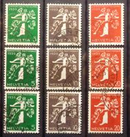 1939: Expo nationale, les séries de rouleau/Rollenmarken O