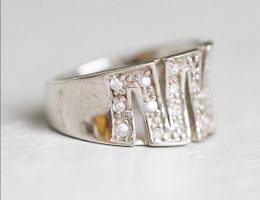 Art Deco sterling Silber Ring - Vintage
