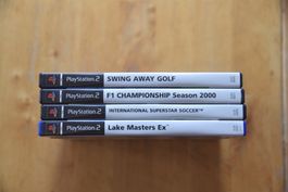 Swing Away Golf + F1 2000 + ISS + Lake Masters Ex (CIB)