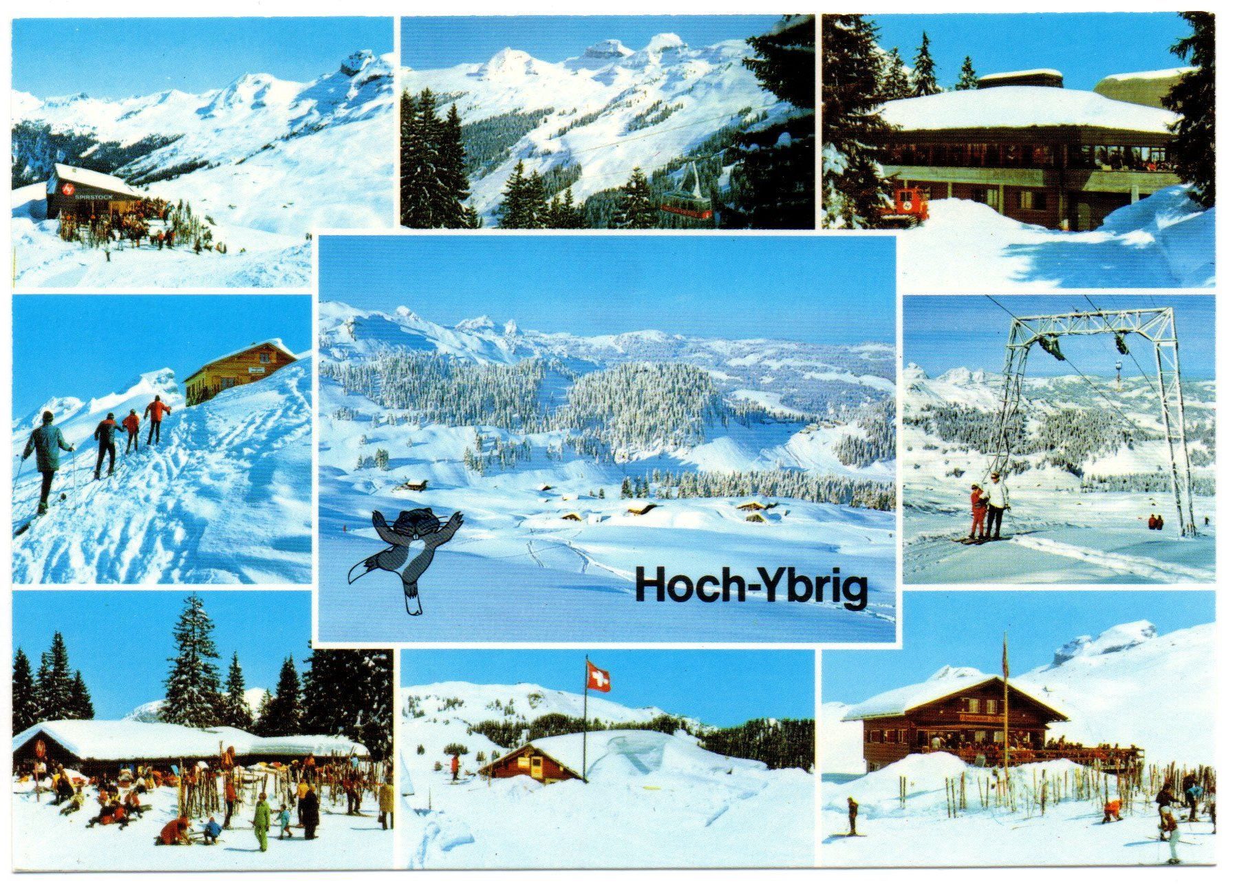 Cartes postales: HOCH-YBRIG Luftseibahn, Skilift – Neuf (Voir description) à Jona par philajona