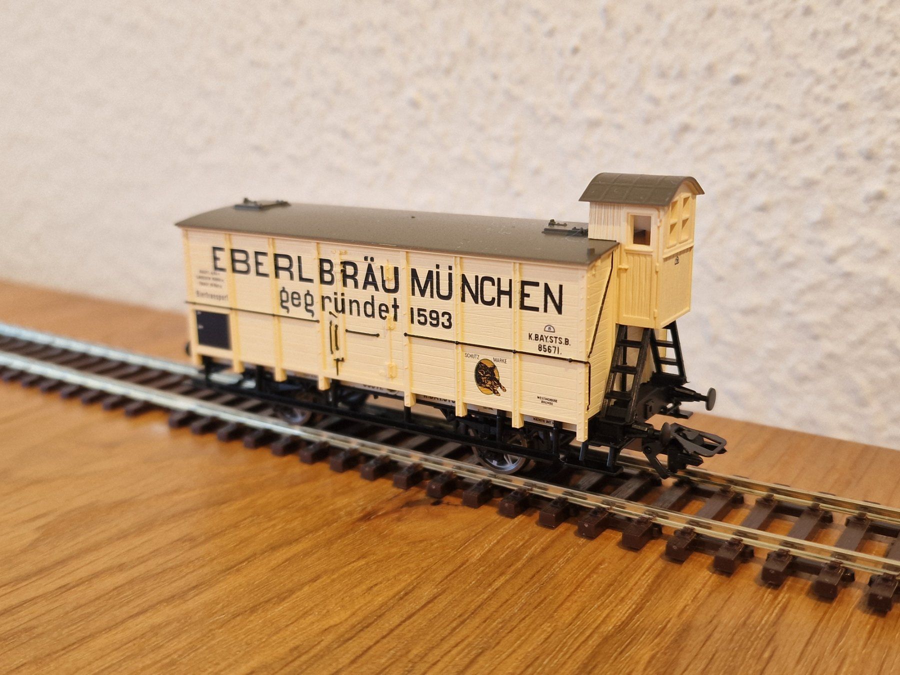 Trix Modelleisenbahnen: K.Bay.Sts.B. Eberl Bräu Güterwagen H0 – Neu (gemäss Beschreibung) aus Matten b. Interlaken von lor_hr9w 2