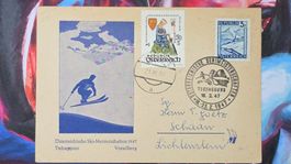 CL35 Carte Postale + Timbre Autriche 1947/58