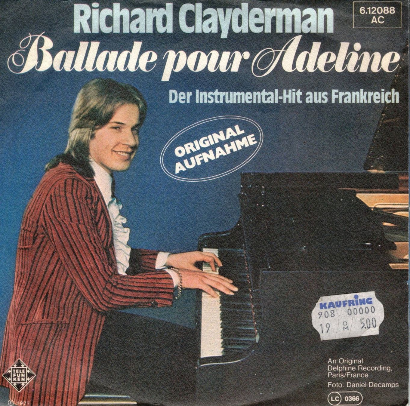 Dischi in vinile: Single7 Richard Clayderman --  Ballade pour Adeline – Usato da Rheinau venduto da thealbum