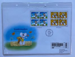 FDC Grossbrief Sondermarken Diddl und seine Freunde 2004 ET