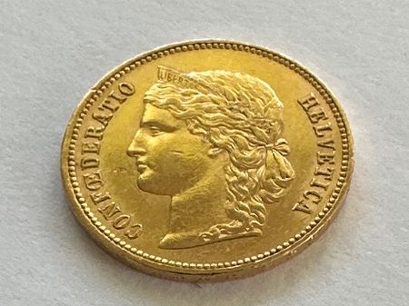 Tutti le monete: Helvetia 1888, - unz – Usato da Erlach venduto da gubbe1