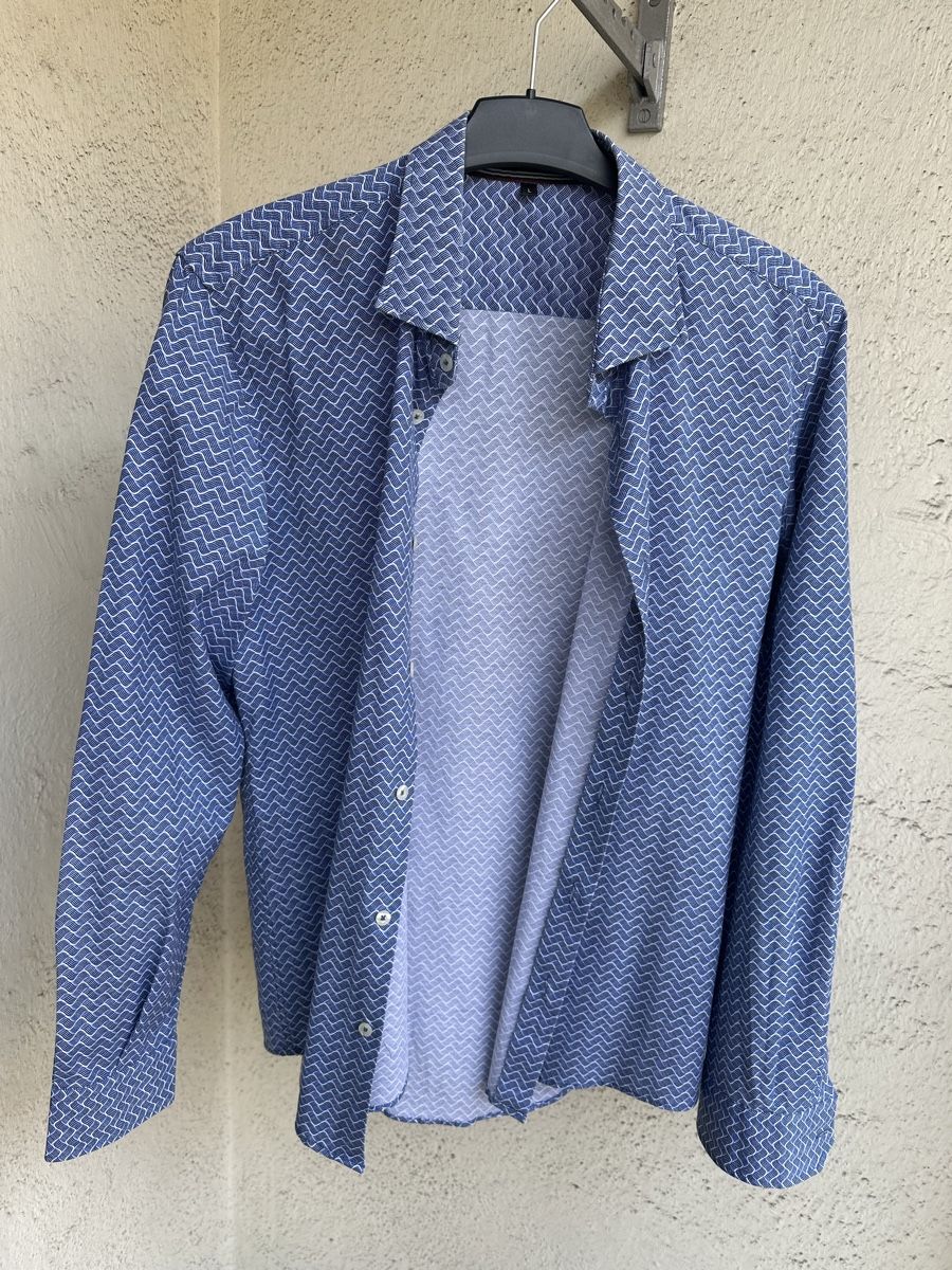 Camicie: Hemd blau, mit Muster – Nuovo (secondo la descrizione) da Zürich venduto da equalizer87