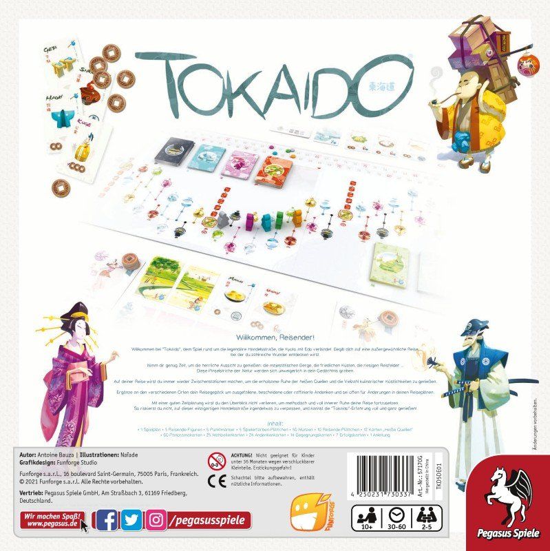 Pegasus Spiele Giochi: Spiel Tokaido – Nuovo e nell'imballaggio originale da Uster venduto da Ludit 1