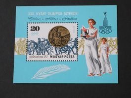 UNGARN 1980 OLYMPISCHE SOMMERSPIELE, MOSKAU **