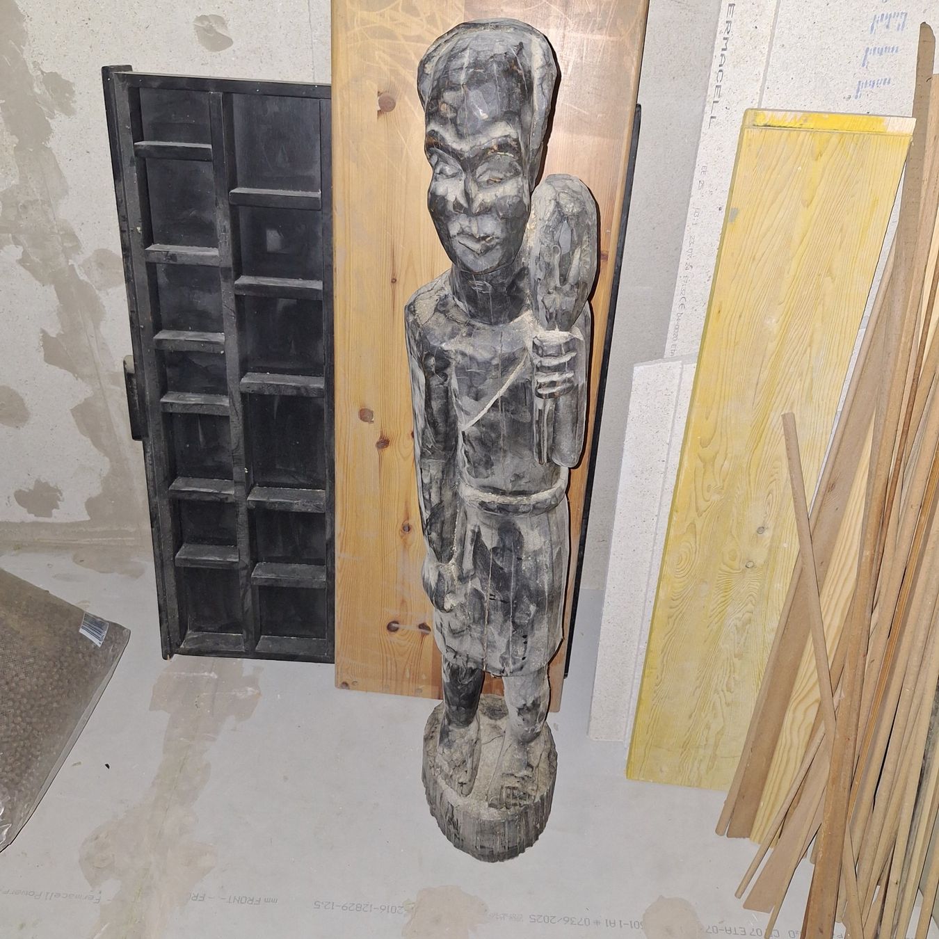 Xilografie: Holzfigur aus Afrika – Usato da Wölflinswil venduto da hus02qvarna