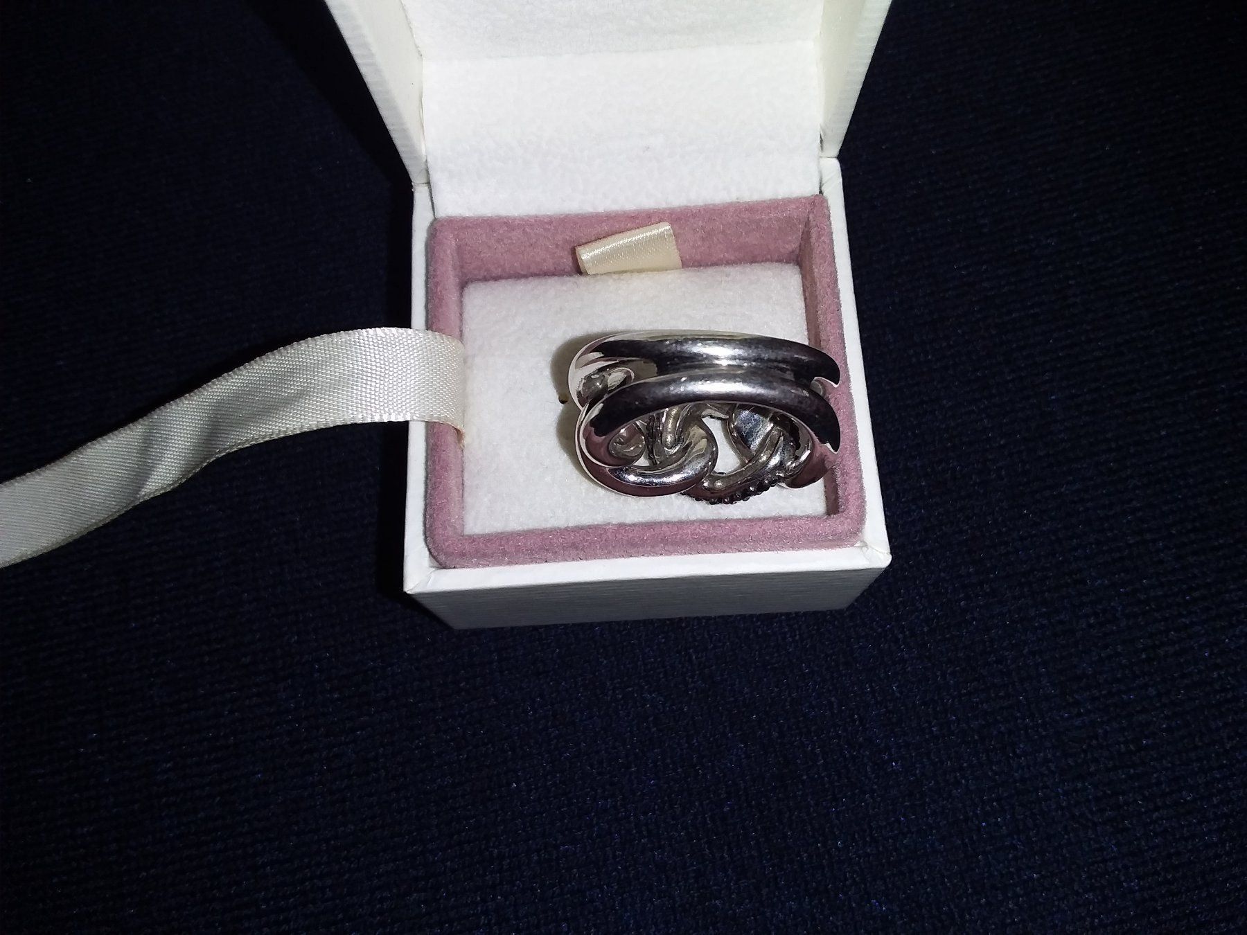 Swarovski Anelli: Swarovski Ring 925 Silber Grösse 58 – Usato da Zuerich venduto da SaTs-43 3