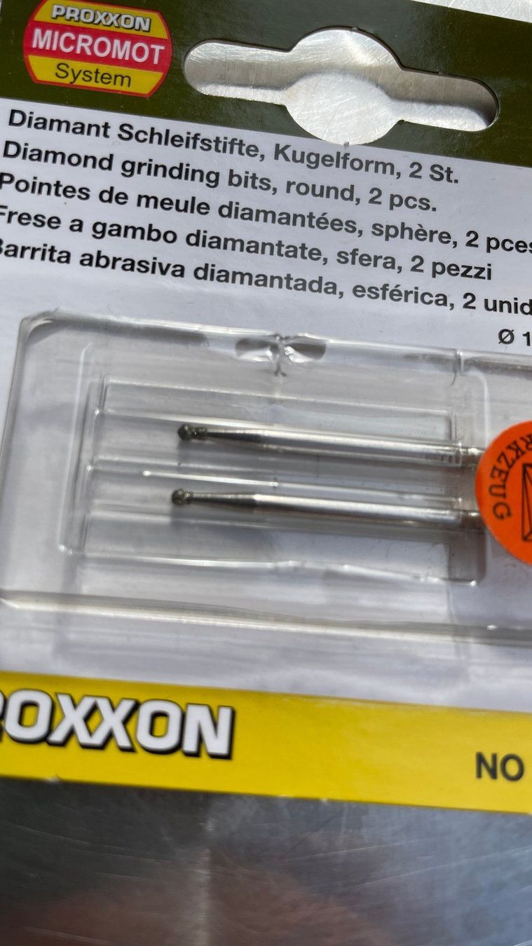 Smerigliatrici & Lucidatrici: Diamantierte Schleifstifte Durchmesser 1,8 mm 2 St. – Nuovo e nell'imballaggio originale da Glattfelden venduto da cybermaxx 1