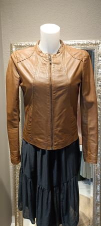Braune Lederjacke, Grösse XS/S Top Zustand