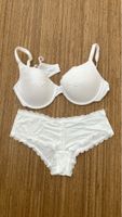 Wäscheset BH und Slip weiss guter Zustand