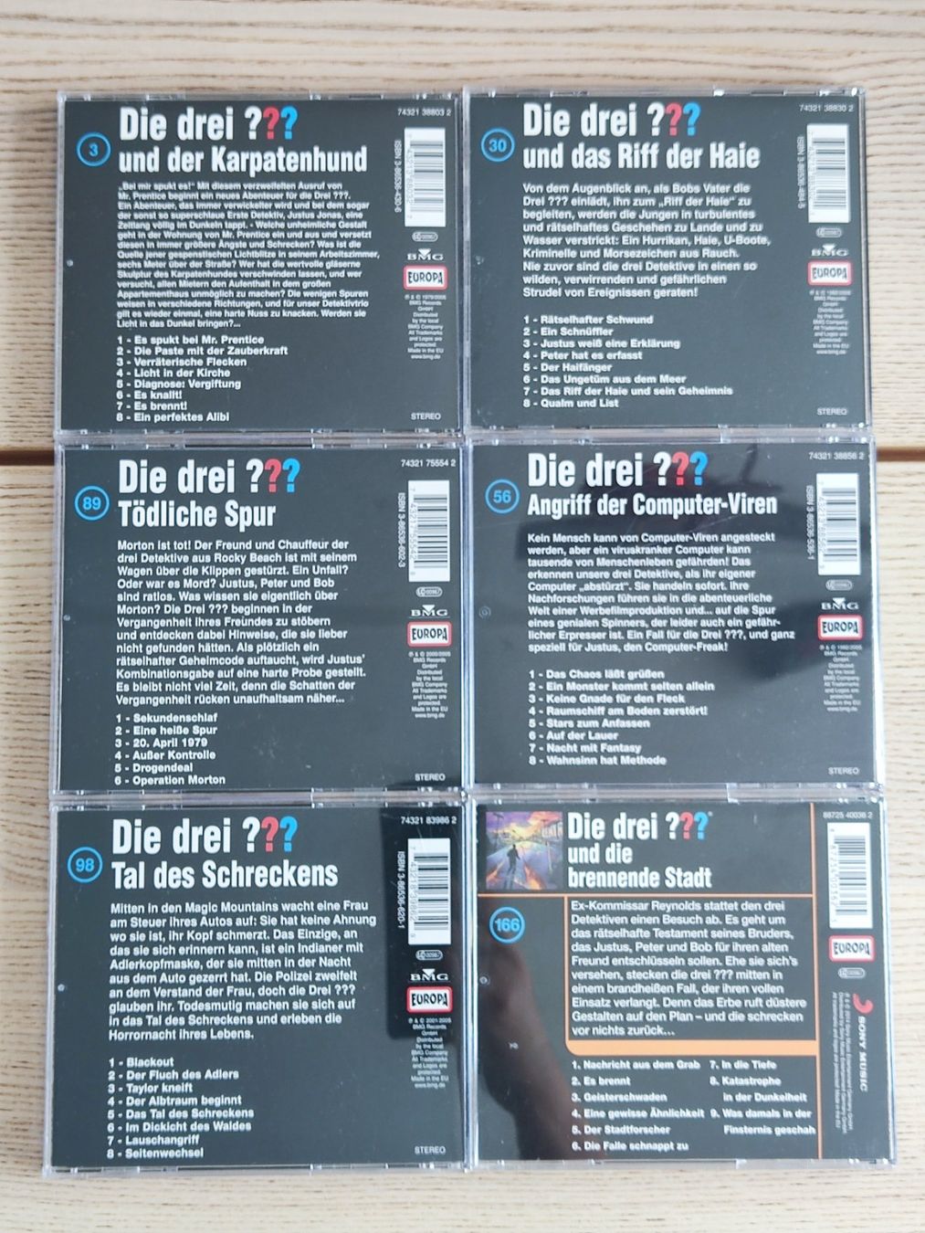 Die drei Fragezeichen – 6 Hörspiel-CDs (Gebraucht) in Schaffhausen für ...