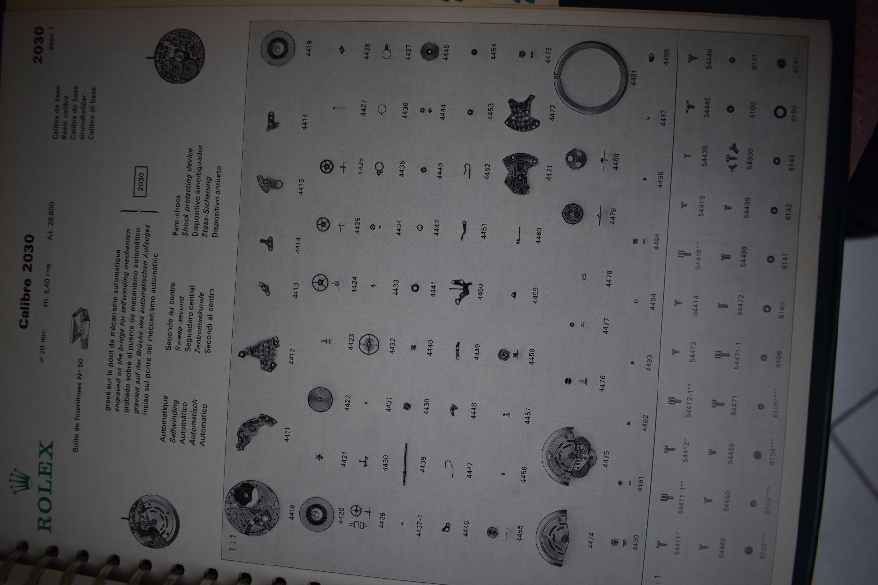Libri: Rolex Ersatzteilkatalog – Nuovo (secondo la descrizione) da St-Légier-Chiésaz venduto da Antichorloge 6
