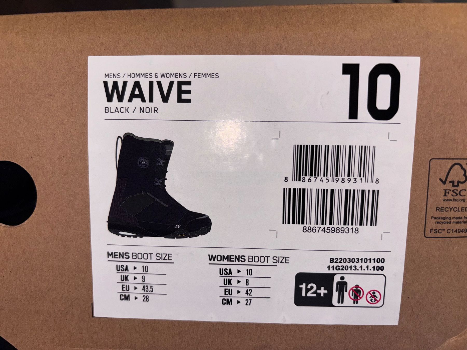 K2 Herrenschuhe: K2 Waive Snowboard Splitboard Boots – Gebraucht aus Baar von LeoBLY 4