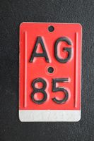 Aargau 1985 Velonummer / Fahrradnummer