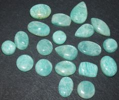 Cabochon Set L-3362 – 20 Stück Grüner Amazonit