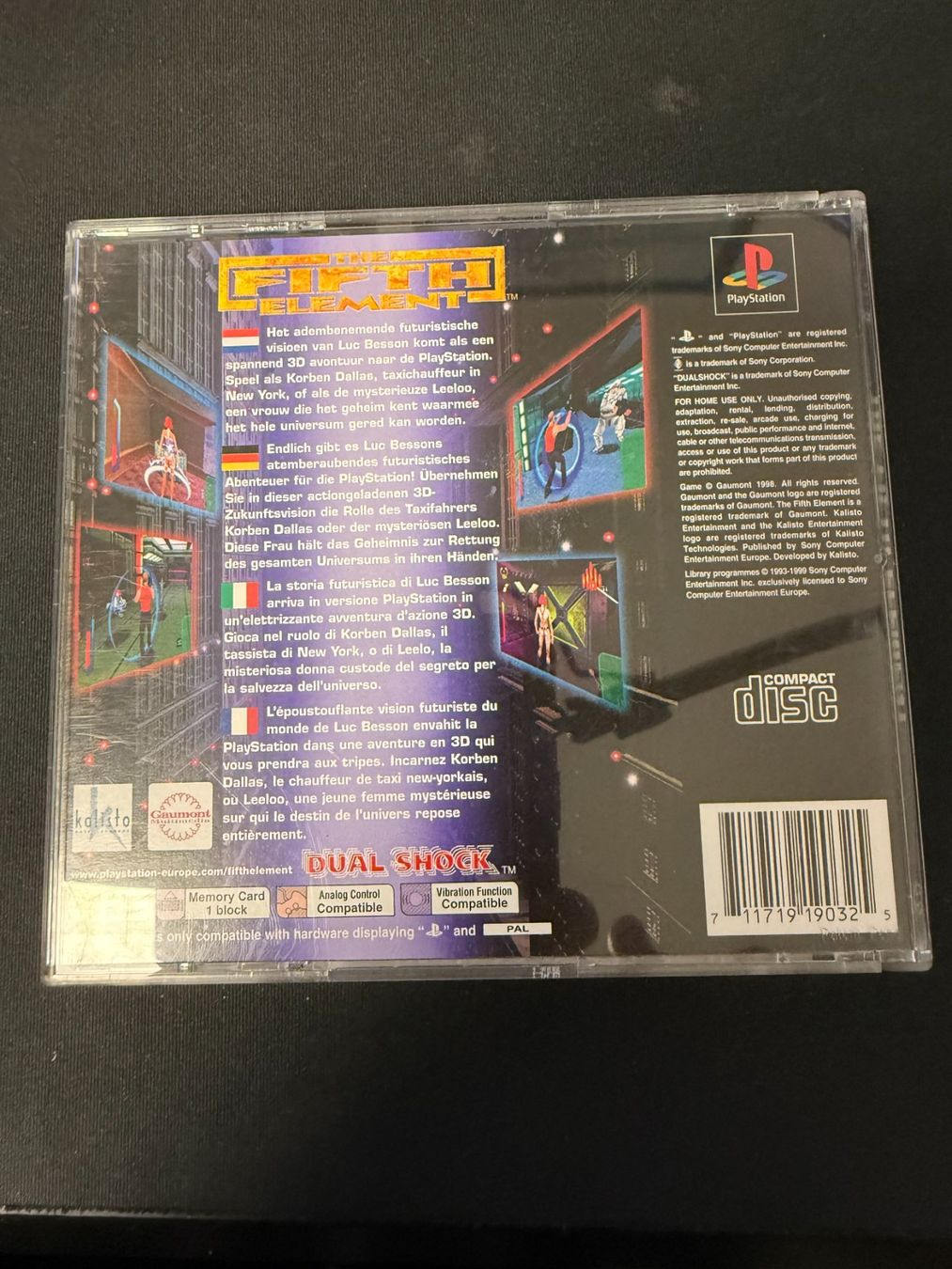 Giochi: Le cinquième élément - The Fifth Element - PS1 – Usato da Pont-de-la-Morge venduto da Darfal 2
