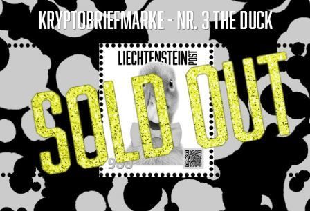 Tutti i francobolli: FDC Crypto-Stamp Nr.3, The Duck, Pink – Usato da Rickenbach SO venduto da Bytebull 2