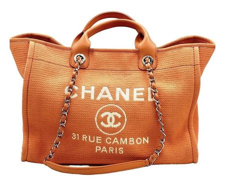 Chanel Deauville Shopper Orange