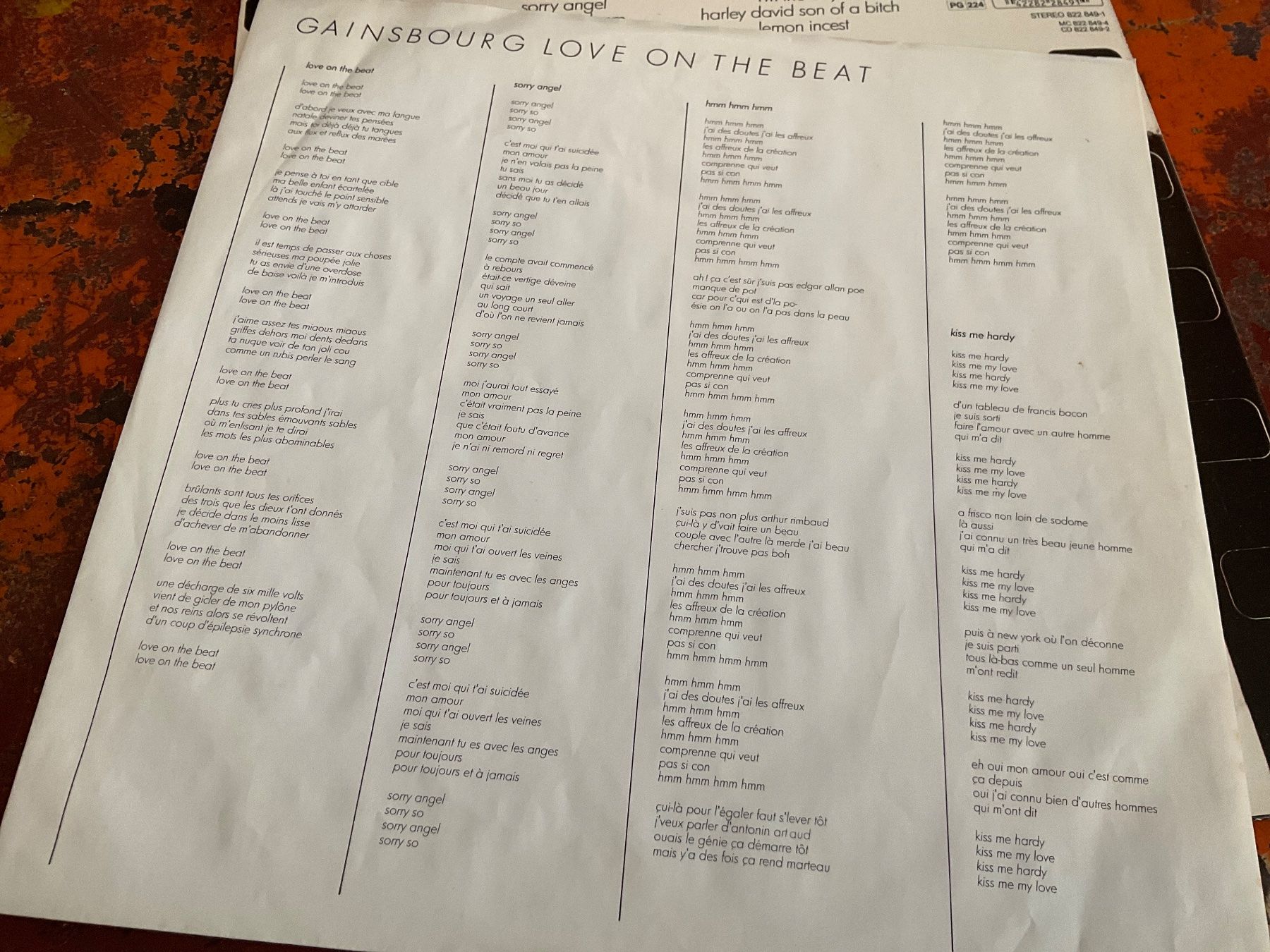 Schallplatten: Gainsbourg Love on the beat LP – Gebraucht aus Delémont von vinylfreak01 2