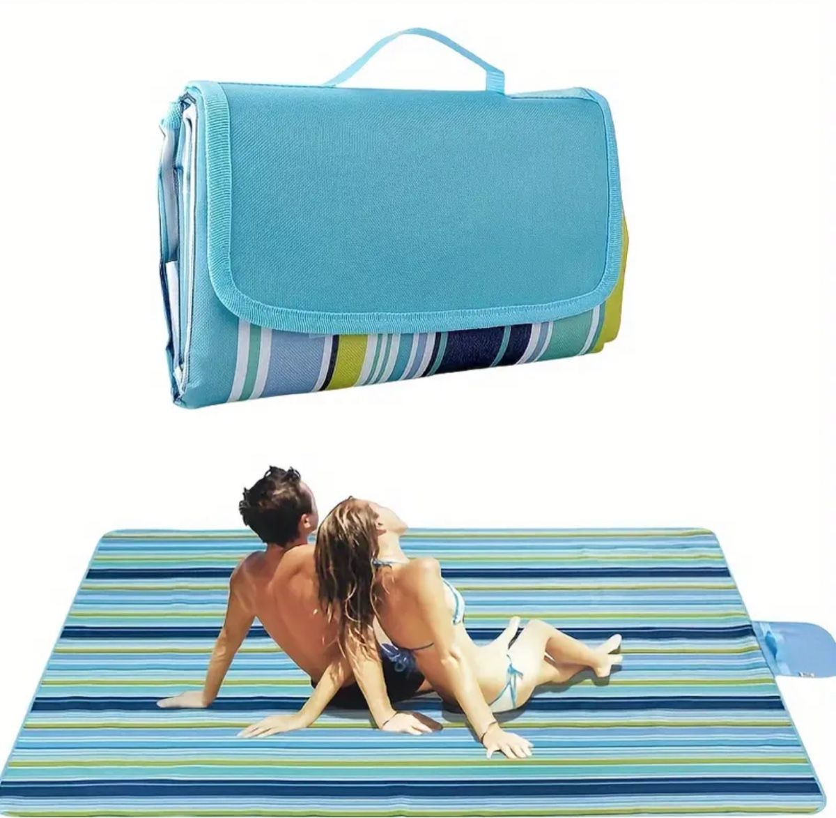 Tappeto da gioco: Picnic Blanket, waterproof, foldable strand blanket /matt – Nuovo (secondo la descrizione) da Bern venduto da mystyle_bern