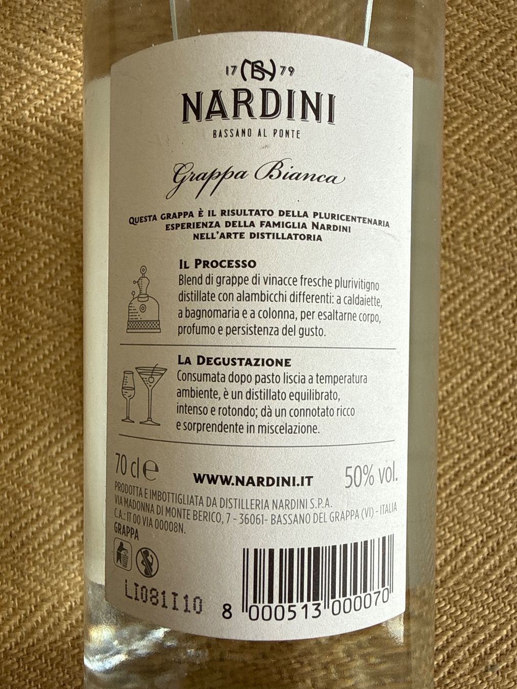 Nardini Spirituosen: Nardini Grappa Bianca 70cl 50% Vol neu – Neu (gemäss Beschreibung) aus Konolfingen von petzipetz 3