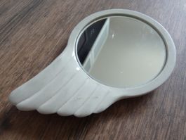 Estée Lauder, Miroir de poche vintage, forme d'aile.